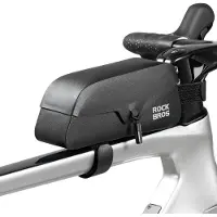RockBros Framebag 100% waterdichte zadeltas/voortas met magneetsluiting, 0,9 liter, zwart, geschikt voor racefietsen, mountainbikes en e-bikes