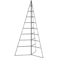 Syfax Kerstdecoratie kerstboom 180 cm metaal zwart