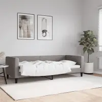 Prolenta Maison Exclusive - Dagbed, taupekleurig, 80x200 cm, gestoffeerd