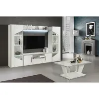 AEA Wohnwand Set 5tlg. Wohnzimmer rtv Vitrine Regal Wandschrank Garnitur Gruppe