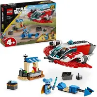 LEGO 75384 Star Wars: De Crimson Firehawk, een bouwset met een speederbikes en minifiguren, voor de avonturen van jonge Jedi's