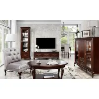 AEA Dressoir, TV-meubel, televisie, hout, bruin, laag dressoir, standaard
