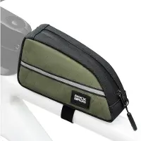 RockBros Fietsframe tas van nylon, verlengde driehoektas voor vouwfietsen, 0,8 liter, legergroen