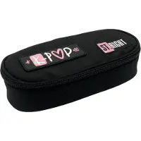 Markenlos Etui met ritssluiting, penhouder en klep, roze, K-Pop, model 3190