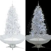 Syfax Kerstboom sneeuwend met paraplubasis 190 cm wit