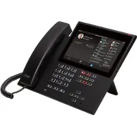 Auerswald COMfortel D-600 Vaste VoIP-telefoon Handsfree, Headsetaansluiting, Optisch belsignaal, Touchscreen, WiFi Kleurendisplay Zwart