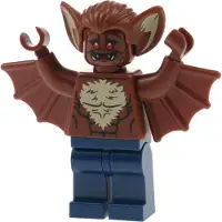 LEGO 1x Minifiguur Superheld Man-Bat, bruin, vleermuis, Batman, 70905, sh0086