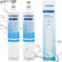 Wessper set van 2 waterfilters voor koelkast – vervanging voor 4396508, SBS002, SBS003