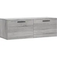 Syfax Wandkast 100x36,5x35 cm bewerkt hout grijs sonoma eikenkleurig