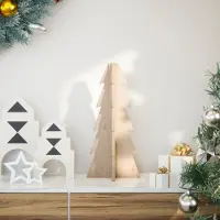 Prolenta Maison Exclusive - Kerstboom van hout, geschikt om te versieren, 49 cm, massief grenenhout