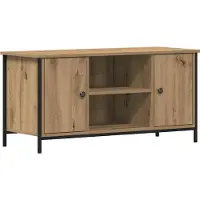 Syfax TV-kast 100 x 40 x 50 cm artisanaal eikenkleurig Bewerkt hout