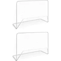 Syfax Voetbaldoelen 2 st met netten 182x61x122 cm staal wit