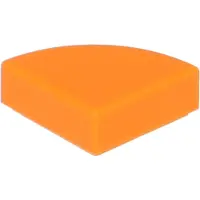 LEGO 1x1 tegels, ronde hoek 25269 - 100 stuks, oranje