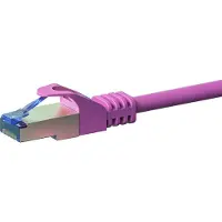 Dsit CAT6a S/FTP (PIMF) patchkabel - 3 meter roze - netwerkkabel - internetkabel - UTP kabel - RJ45 - 10000 mbit/s