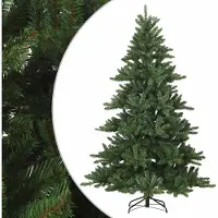 Syfax Kunstmatige Inklapbare Kerstboom Groen 210 cm PVC, staal
