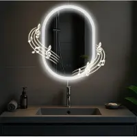 CLP Spiegel voor de badkamer, Karishma, set: zonder Bluetooth