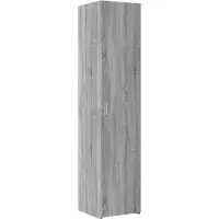 Syfax Hoge kast 40x42,5x185 cm bewerkt hout grijs sonoma eikenkleur