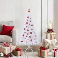 Prolenta Maison Exclusive - Kunstkerstboom, wit, 120 cm, gemaakt van PVC en staal