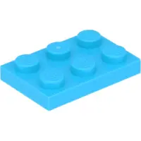 LEGO 2x3 Platen 3021 - 50 stuks, medium azuurblauw