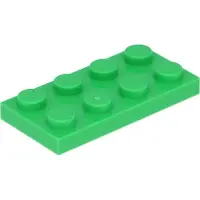 LEGO 100 stuks 3020 Platen, 2x4, Basisdeel, Lichtgroen