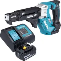Makita DFR 552 SG1 accu-magazijnschroevendraaier 18 V 25 - 55 mm borstelloos + 1x oplaadbare accu 6.0 Ah + lader