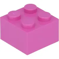 LEGO 2x2 steen 3003 - 50 stuks, donkerroze