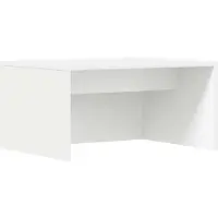Syfax Wandbureau Wandgemonteerd Wit 60 x 45 x 30 cm Bewerkt hout