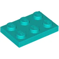 LEGO 2x3 Platen 3021 - 100 stuks, donkerblauw