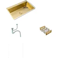 OEM Gouden spoelbak, enkelvoudig bassin, opzetmodel, rechthoekig, 53x43 A