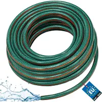 KOTARBAU Tuinslang, Waterslang, PVC, 30 m, Groen Oranje, 1 Inch, 4-Lagen, Flexibel, Bewateringsslang, Versterkt, Tuinbewateringsslang, Waterslang voor Tuin