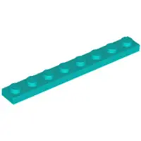LEGO 1x8 Platte steen 3460 - 50 stuks, donkerblauw
