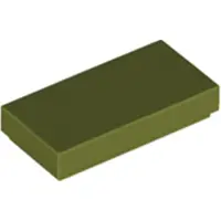LEGO 1x2 tegels 3069 - 250 stuks, olijgroen