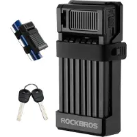 RockBros Vouwslot, fietsslot met sleutel, 65 cm, ABS-materiaal, draagbaar