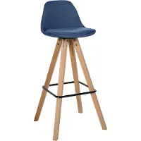 CLP Barkruk Corbin Square - bekleding: stof, frame: zwart - kleur: taupe