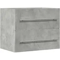 vidaXL Wastafelkast 60x38,5x48 cm spaanplaat betongrijs