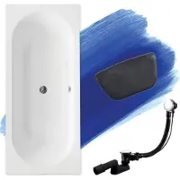 Besco VITAE ligbad 170 x 75 cm wit met hoofdsteun