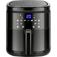 Aigostar elektrische friteuse zonder olie, 1900W, 7 liter, WiFi/Bluetooth, zwart