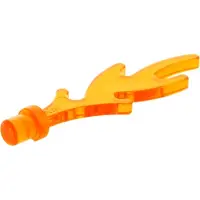 LEGO 10 stuks vlammen in oranje-transparant