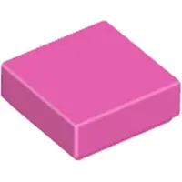 LEGO 1x1 tegels 3070 - 50 stuks, donkerroze