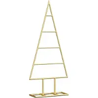 Syfax Metalen kerstboom met standaard Goud 60 cm Poedergecoat staal