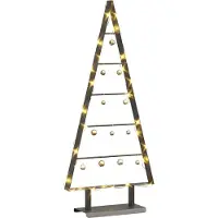 Syfax Metalen kerstboom met standaard Zwart 90 cm Staal