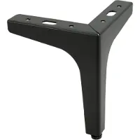 B&B Modern Line – Meubelpoot – Hoogwaardig Staal – Zwart Mat – 15 cm