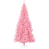 Prolenta Maison Exclusive - Kunstkerstboom met standaard, roze, 180 cm, PVC