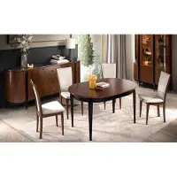 AEA Esszimmer Set Esstisch Komplett 4x Stühle Holzmöbel Sideboard s