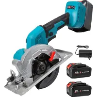 OEM Cirkelzaag, borstelloze motor, ergonomisch ontwerp, met 2 batterijen