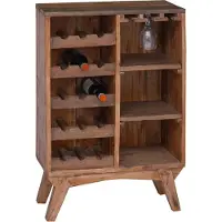 Syfax Rek Bruin 60 x 30 x 90 cm Massief Gerecycled Hout
