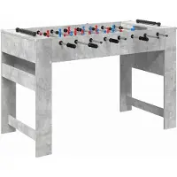 Syfax Honkbaltafel Beton Grijs 125 x 60,5 x 80 cm Bewerkt hout