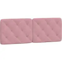 vidaXL Hoofdbordkussen 120 cm fluweel roze