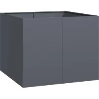 Syfax Plantenbak 100x100x80 cm staal antracietkleurig