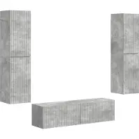Syfax Tv-meubelset 6 pcs Beton Grijs Bewerkt hout